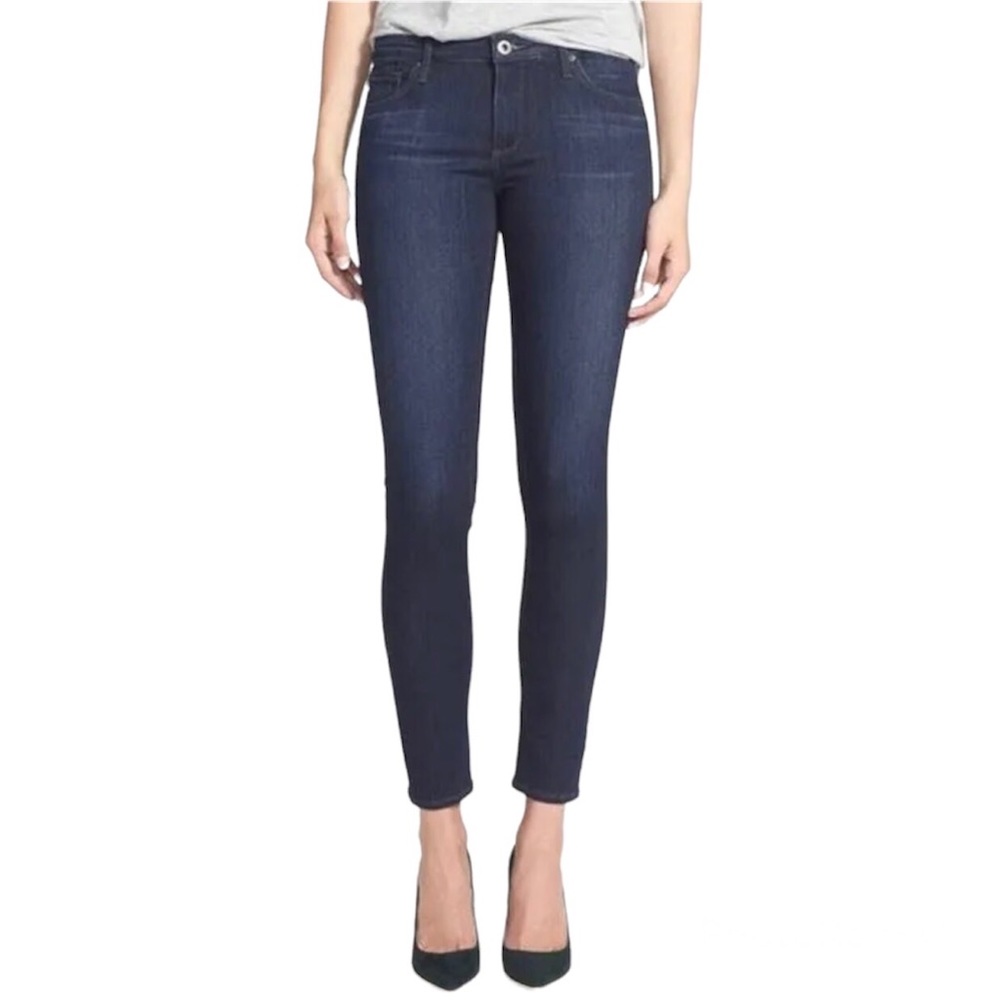 AG Adriano Goldschmied ‘The Legging’ Super Skinny Dark Bristled Wash Jeans GUC